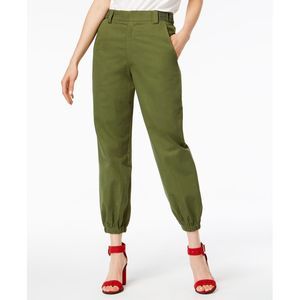 Waisted Olive Parachute Pants